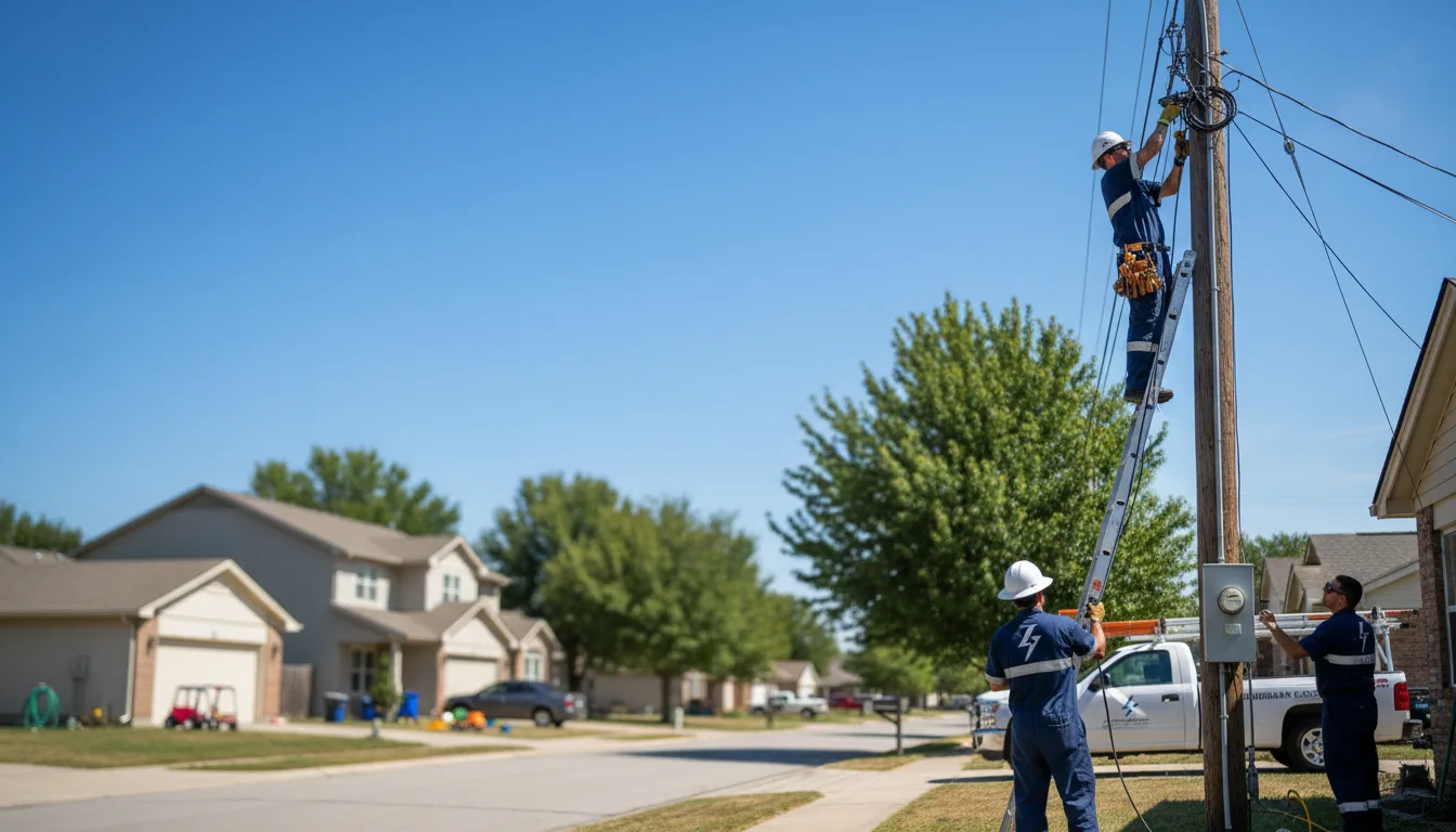 Residential electrician providing installation services in Bethel, ME